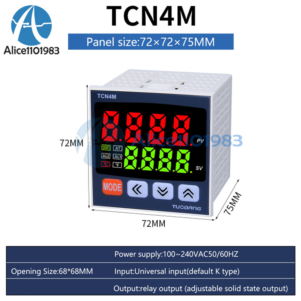 Digital PID Thermostat universal input Temperature Controller 0~1370℃ AC100~240V