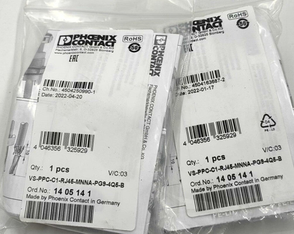 1pc Phoenix Contact 1405141 VS-PPC-C1-RJ45-MNNA-PG9-4Q5-B