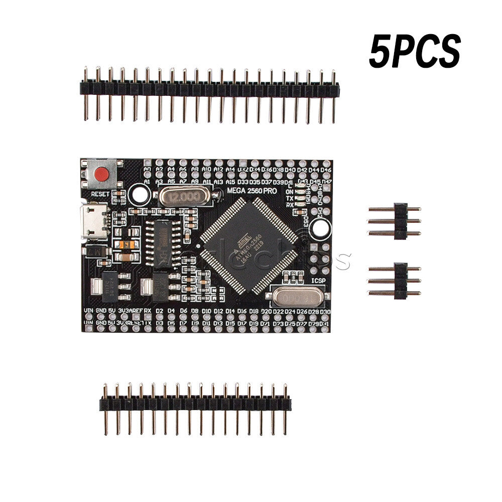 1-10PCS MEGA 2560 Pro Mini Embedded ATMEGA2560-16AU USB CH340G For Arduino