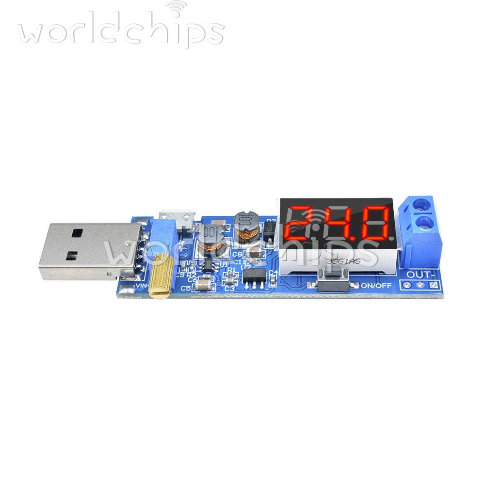 5PCS 5V to 1.2V~24V DC-DC USB Step-UP Step-Down Converter Power Supply Module