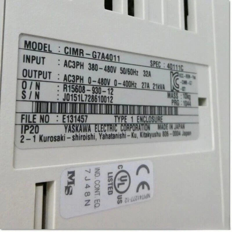 1PC Yaskawa CIMR-G7A4011 frequency converter 380V 11KW