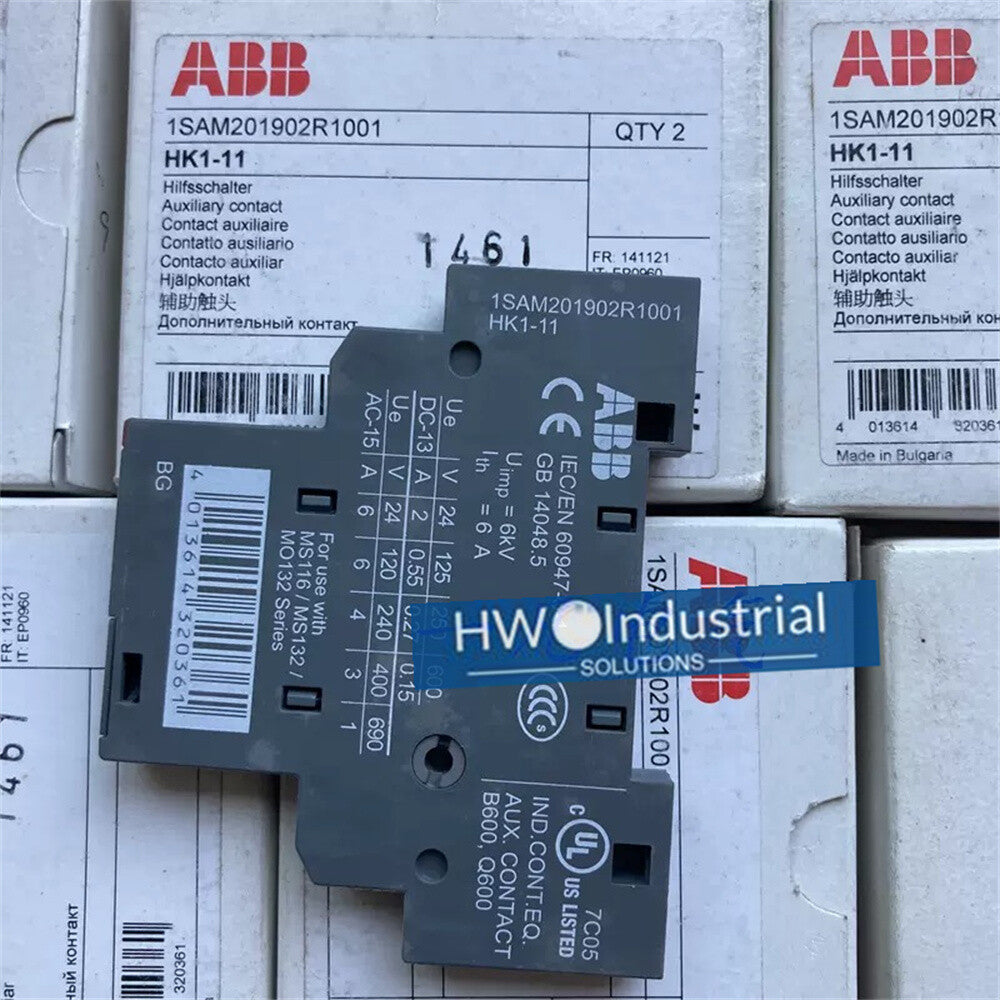 Box/2pieces ABB Motor Protector Accessory Auxiliary Contact HK1-11 HK111