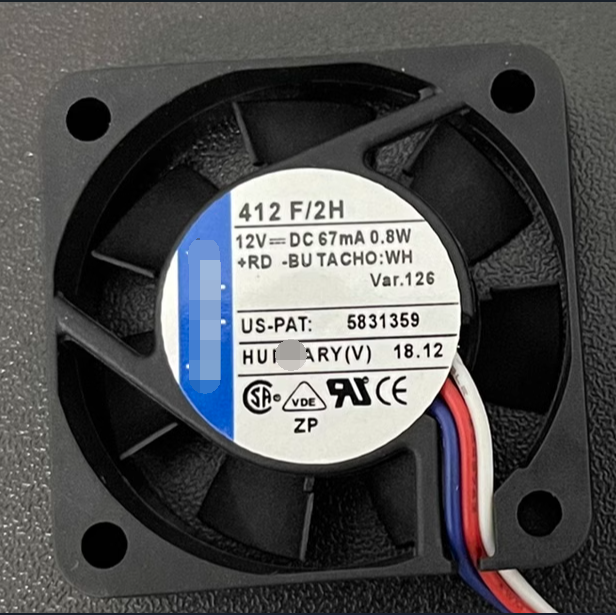 1PC 412F/2H DC12V 67mA 0.80W 4010 4CM cooling fan 412F / 2H