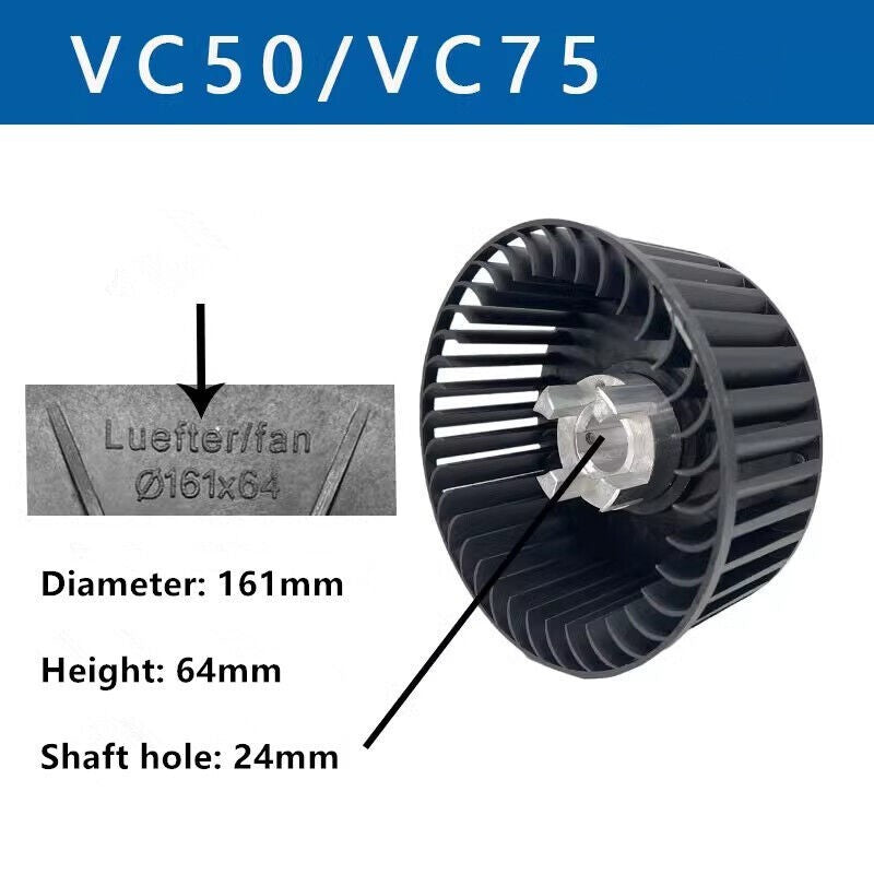 1pc FIT FOR Rietschle vacuum pump VC50/VC75 plastic fan