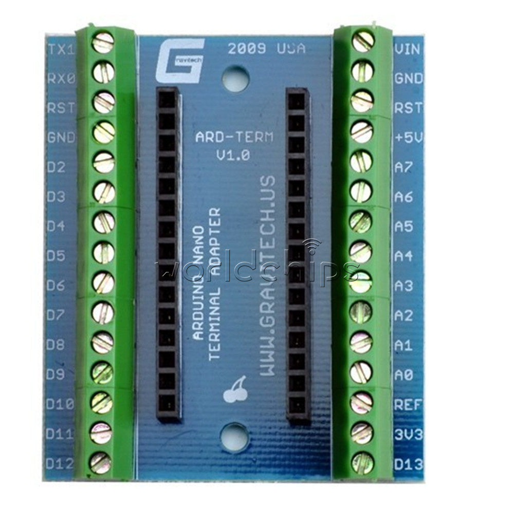 Terminal Adapter + Mini USB Nano V3.0 ATmega328 5V 16M Micro-controller Board