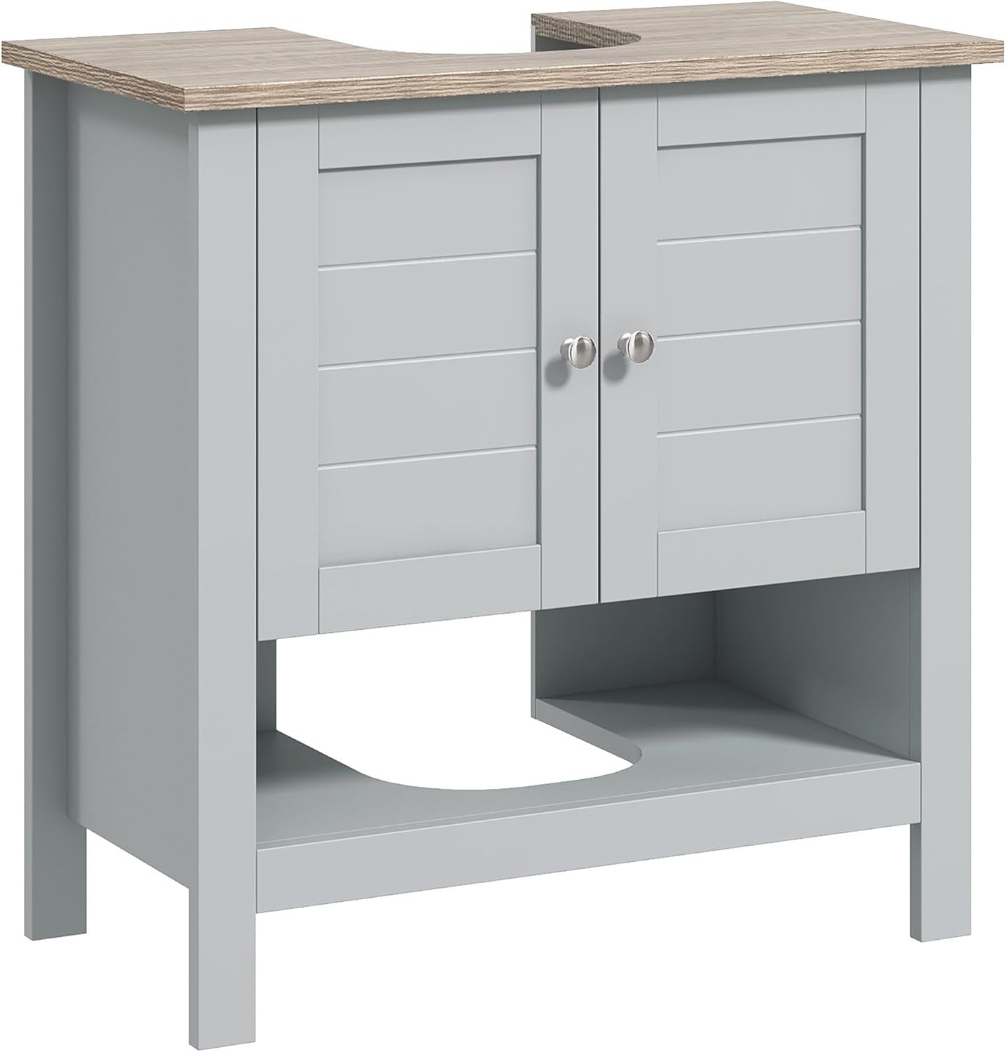Pedestal Sink Storage Cabinet, under Sink Bathroom Vanity with Adjustable Shelf