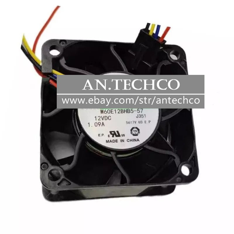 Nidec W60E12BHB5-57 DC12V 1.09A 4-Pin Silent Cooling Fan