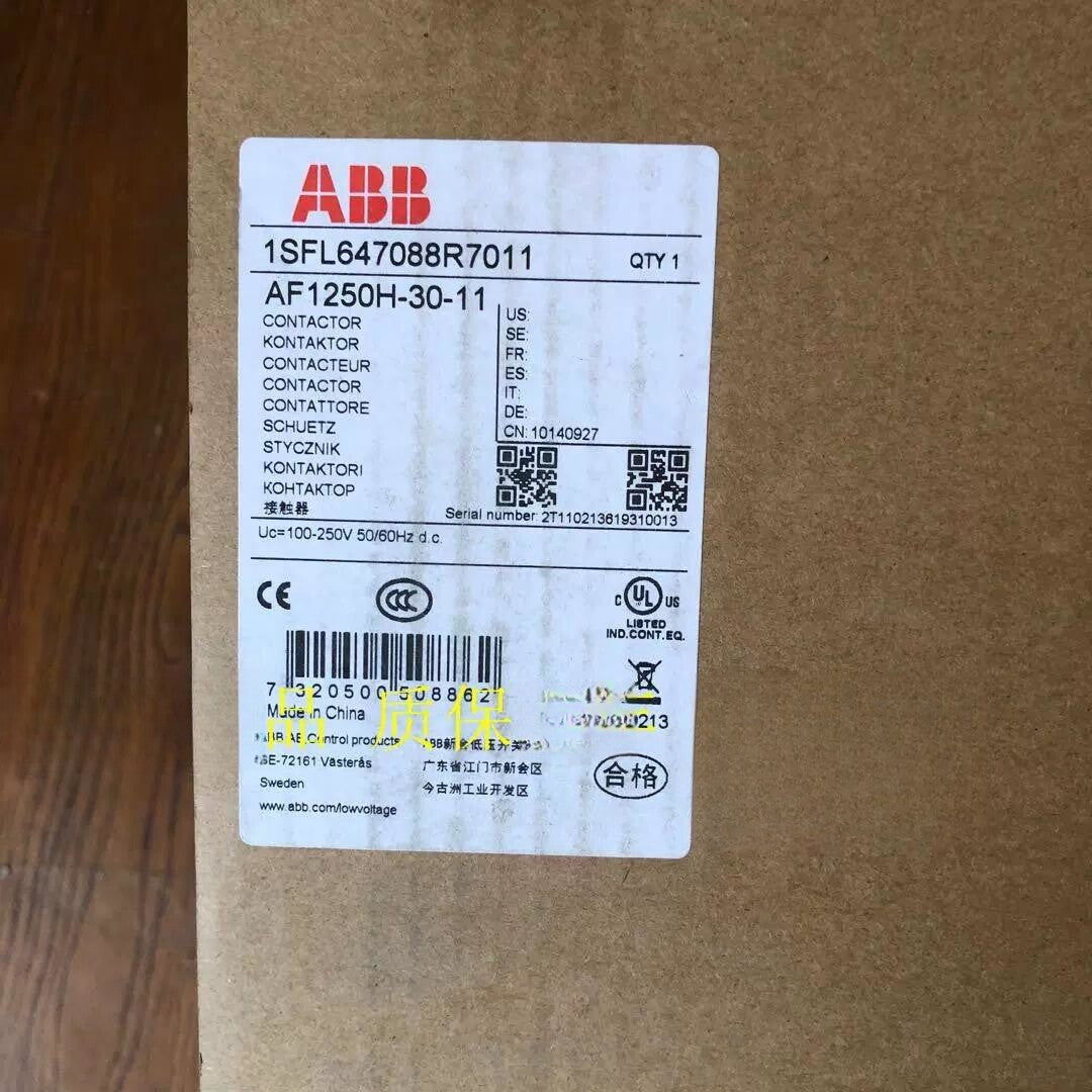 1/piece ABB AC/DC contactor AF1250H-30-11 Coil Voltage 100-250V