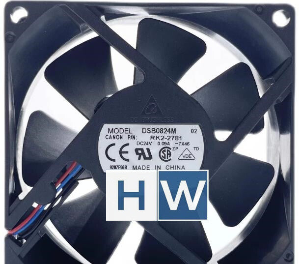 1PC Delta 8025 8CM DSB0824M 24V 0.09A Ball Cooling Fan