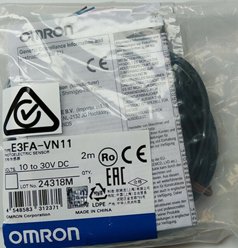 1pcs OMRON Sensor E3FA-VN11 2M BY OMS E3FA9008B