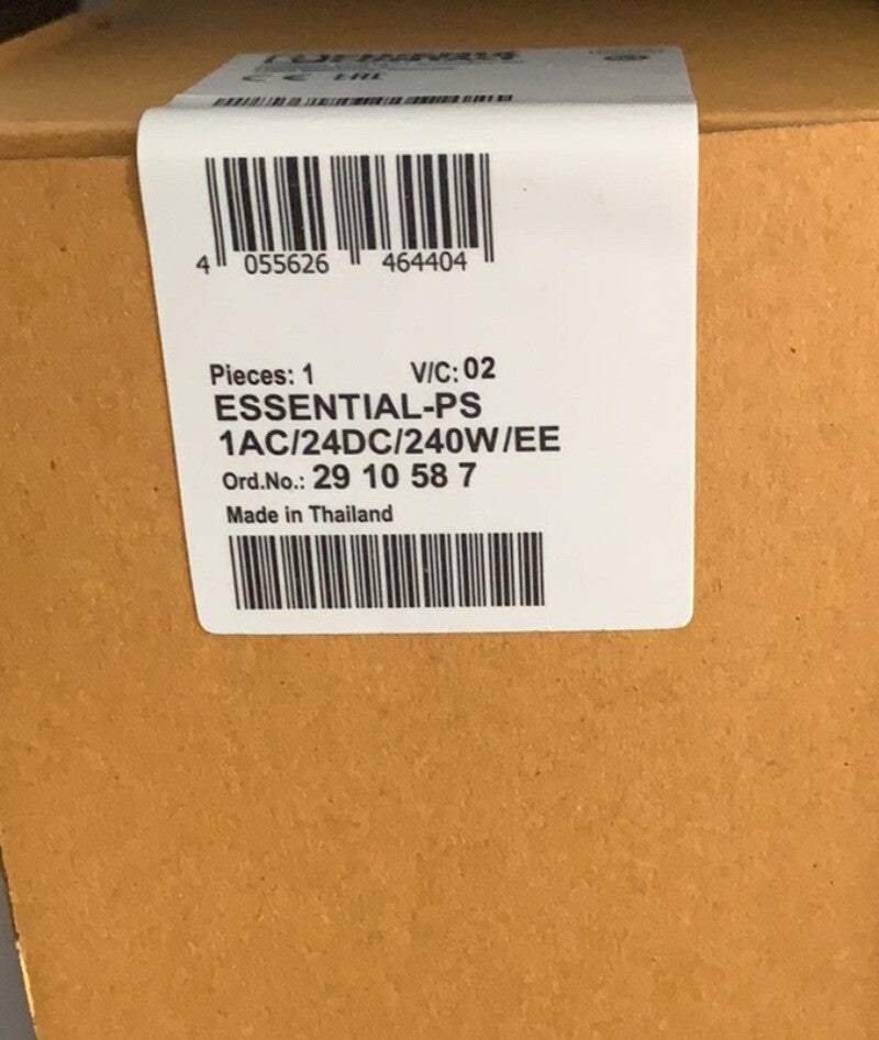 1pcs PHOENIX CONTACT 2910587 Power Supply ESSENTIAL-PS/1AC/24DC/240W/EE