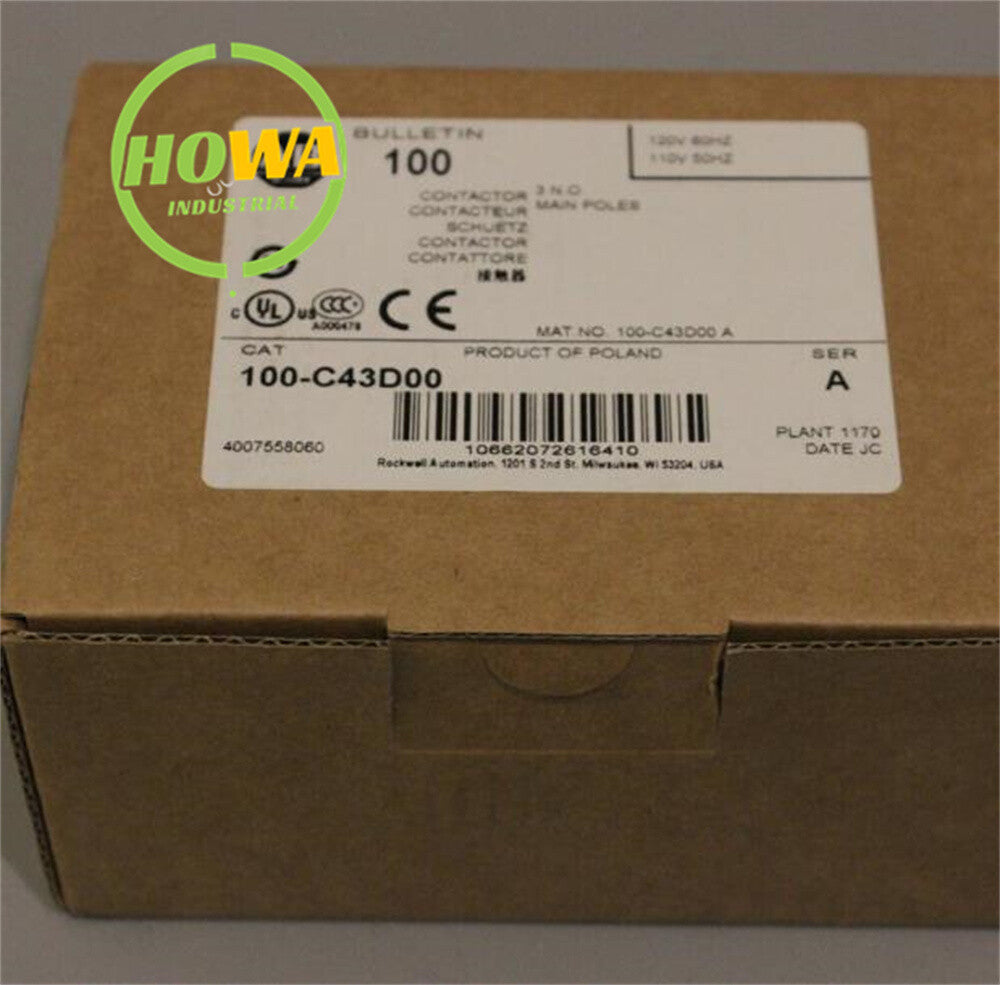 1/piece Contactor 100-C43*00 100-C43D00 AC110V
