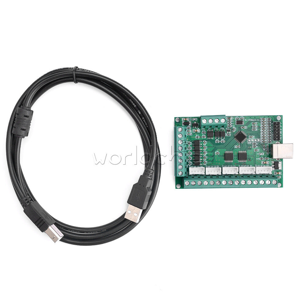 CNC USB MACH3 100Khz Breakout Board 5 Axis Interface Driver Motion Control C2U6