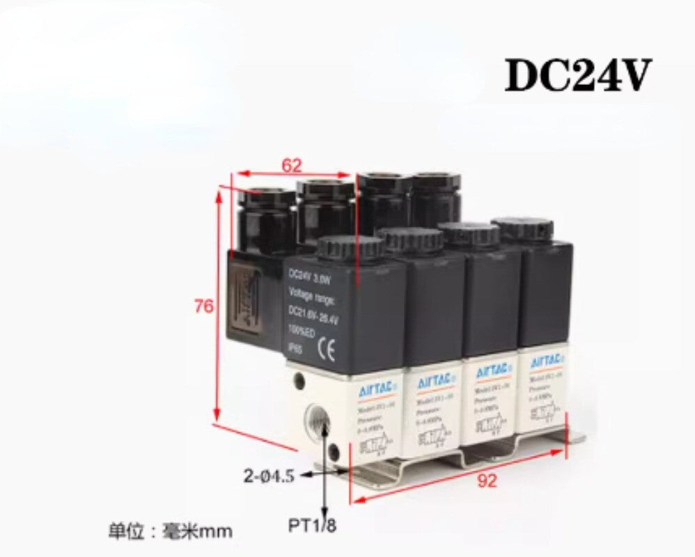 1pcs AirTAC Solenoid Valve 3V106B4F Integral Valves DC24V