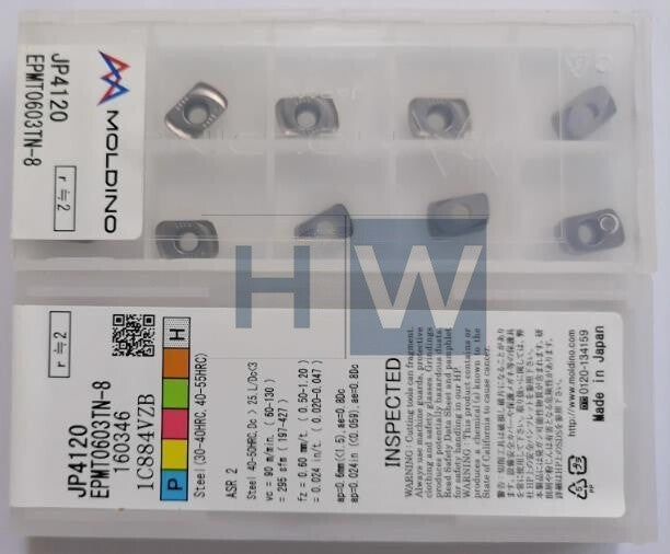 Box/10Pcs CNC Milling Cutter EPMT0603TN-8 JP4120