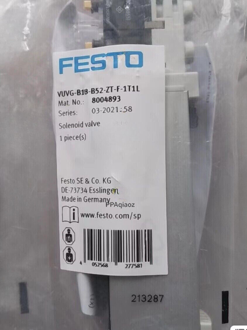 1PC For FESTO VUVG-B18-B52-ZT-F-1T1L 804893 Solenoid Valve