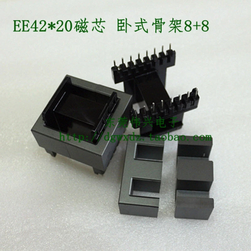 5Set PC40 E42 EE42 8+8pins Ferrite Cores bobbin - transformer core