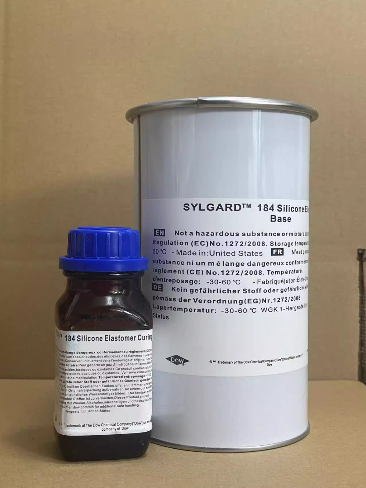 DOW Sylgard 184 Silicone Elastomer A/B Set 1.1kg (2.4 LB) EXP 2026 Free ship