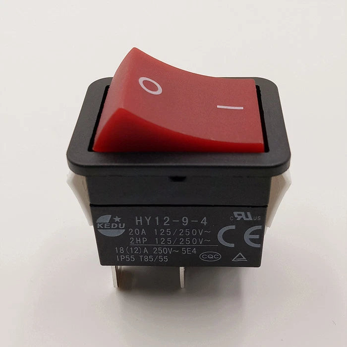 1pcs KEDU HY12-9-4 Power On Off Rocker Switch Push Button 4 Pin IP55 T85