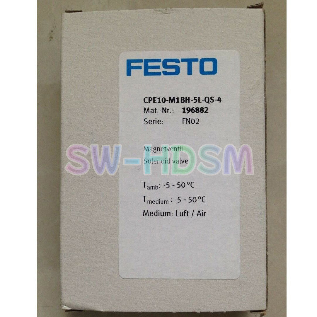 1PCS Festo Solenoid Valve CPE10-M1BH-5L-QS-4 196882 Freight Free