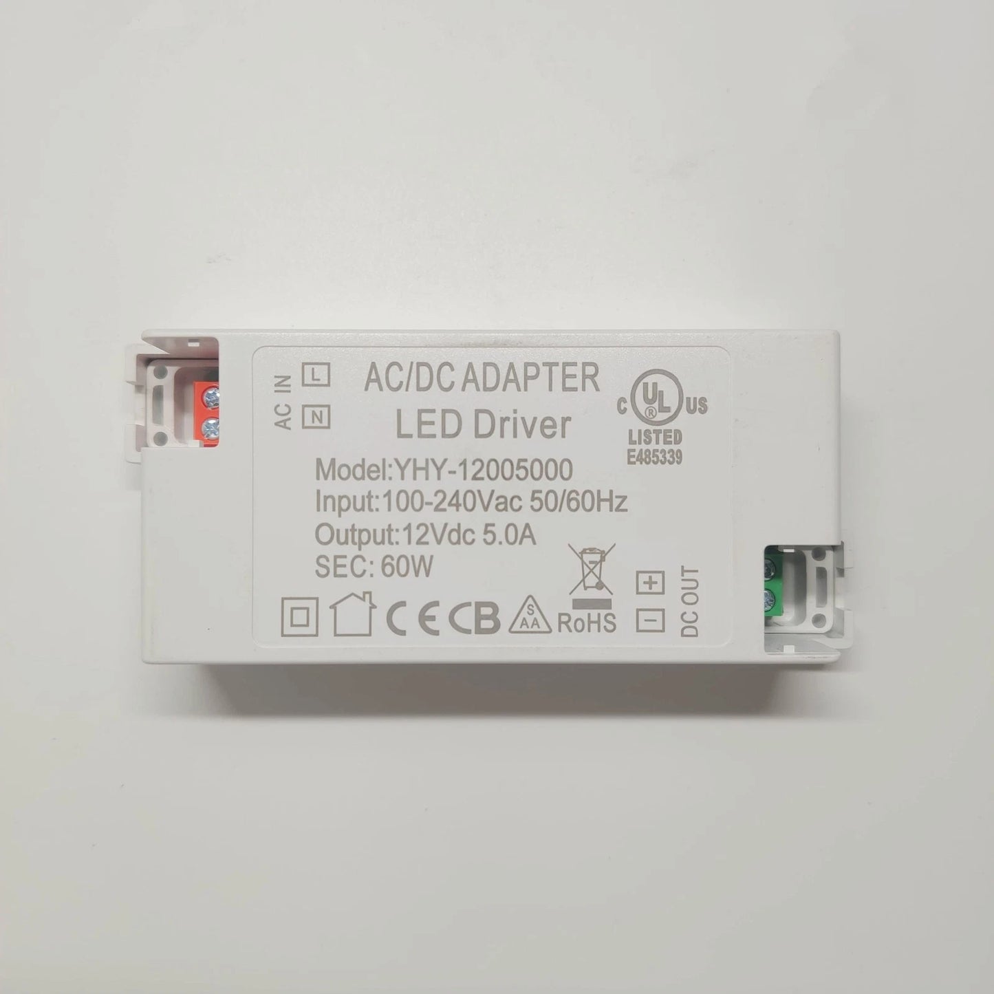 YHY-12005000 Replace ZF120A-1205000 60W AC/DC Adapter LED Driver Ballast