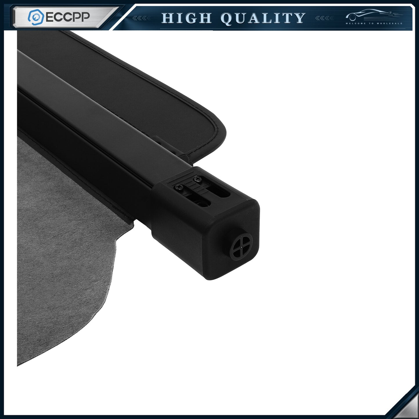 Tonneau Retractable Security Cargo Cover Black For Lexus RX450h RX350 2010-2015