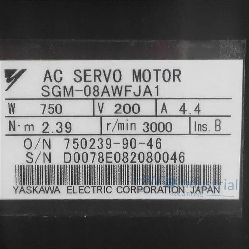 1/Piece YASKAWA SGM-08AWFJA1 AC Servo Motor SGM08AWFJA1 ping