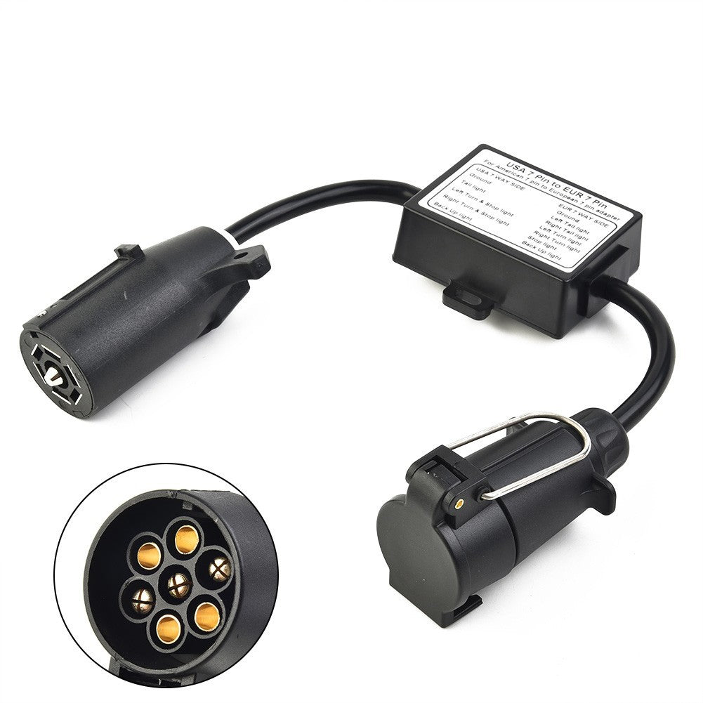 Trailer Light Converter Replacement 1pc 7-Way Blade Socket Accessories