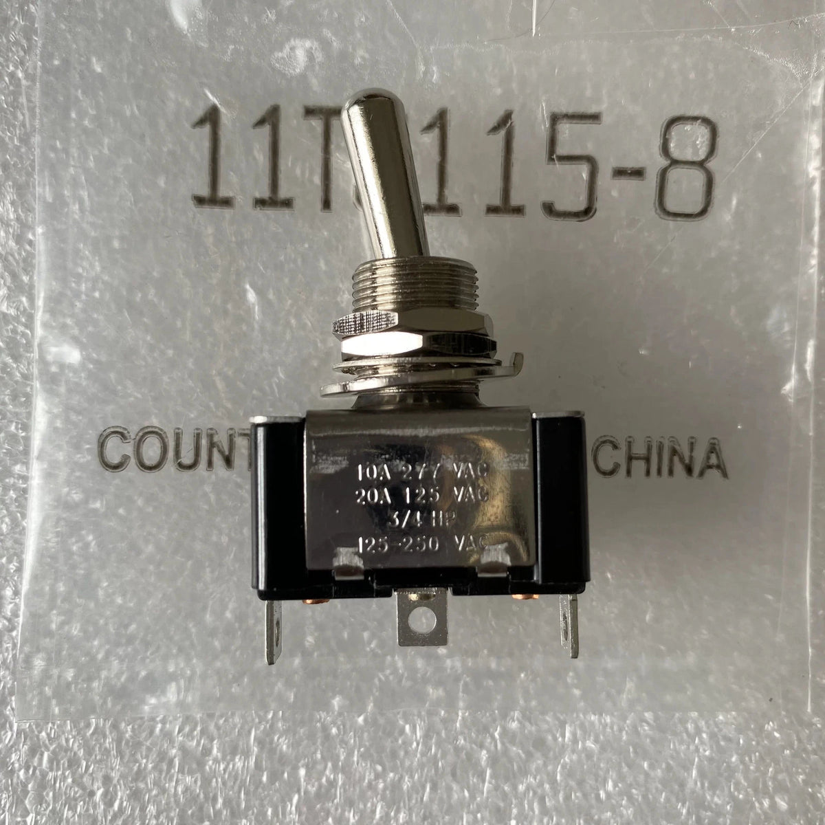 1PCS 11TS115-8 3-pin 2-speed self popping toggle reset rocker arm power switch