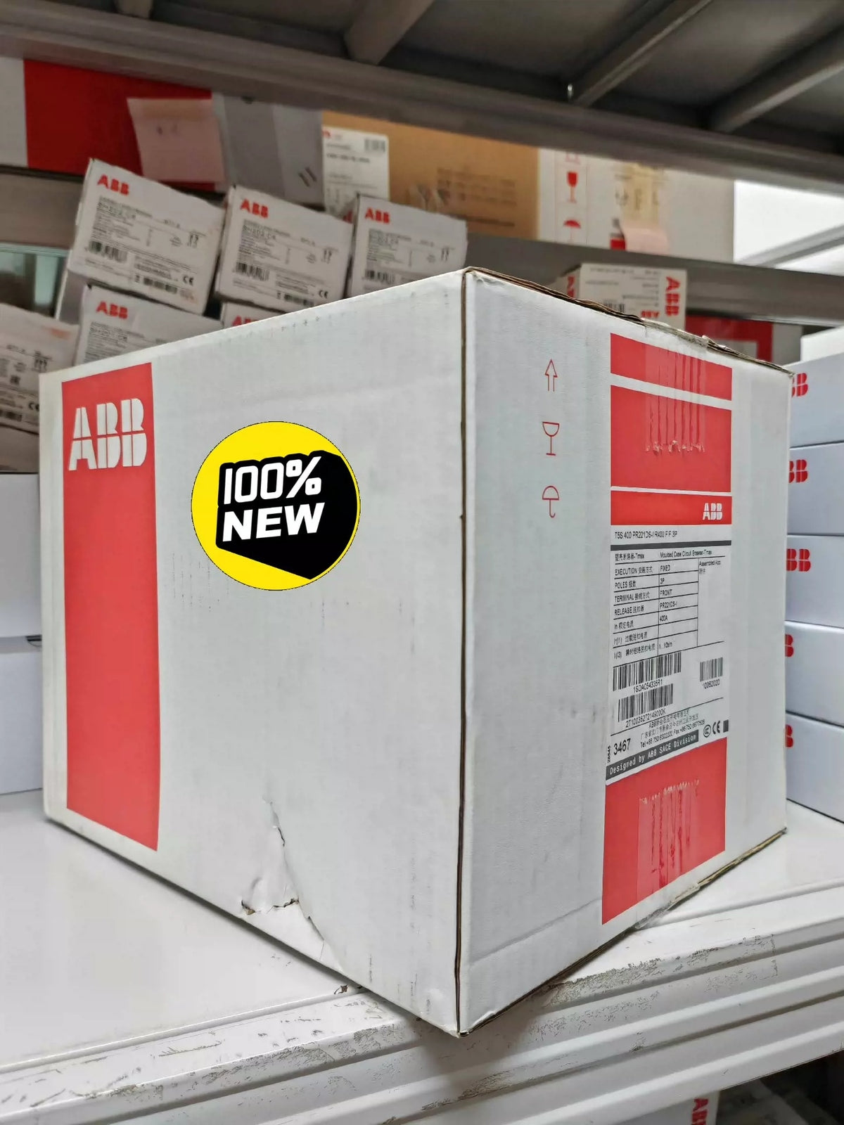 1/piece ABB 3P 400A Molded Case Circuit Breaker T5S400 PR221DS-I R40