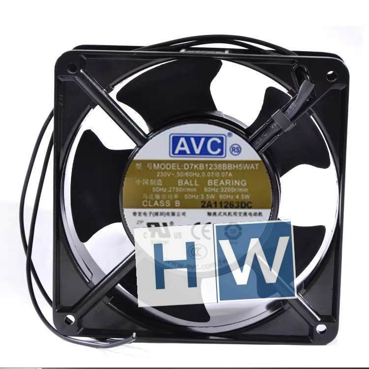 1PC AVC D7KB1238BBH5WAT 120 * 38MM 12CM 220V 0.07A Cabinet Cooling Fan