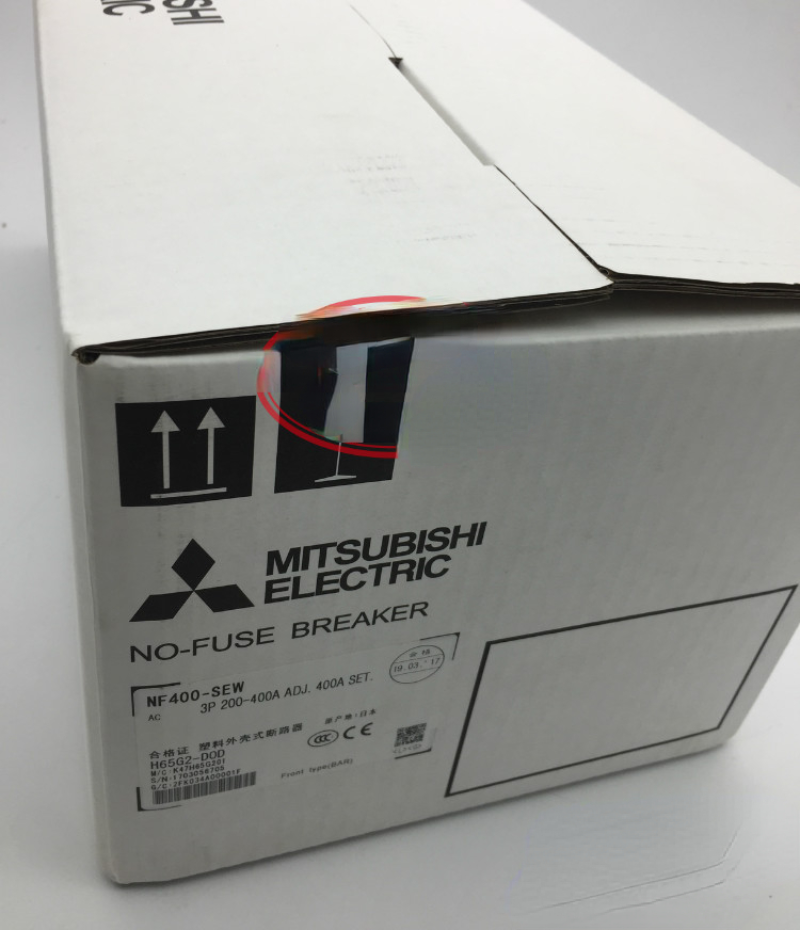 1pcs Mitsubishi Circuit Breaker NF400-SEW 3P 200-400A 1110002935