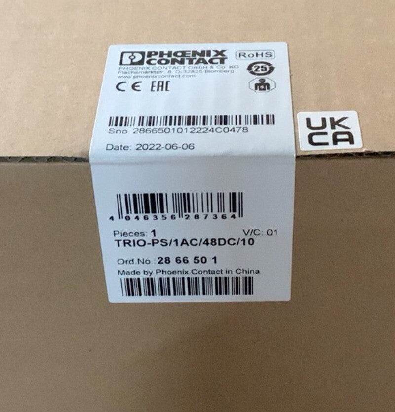 1pcs PHOENIX CONTACT 2866501 Power Supply TRIO-PS/1AC/48DC/10