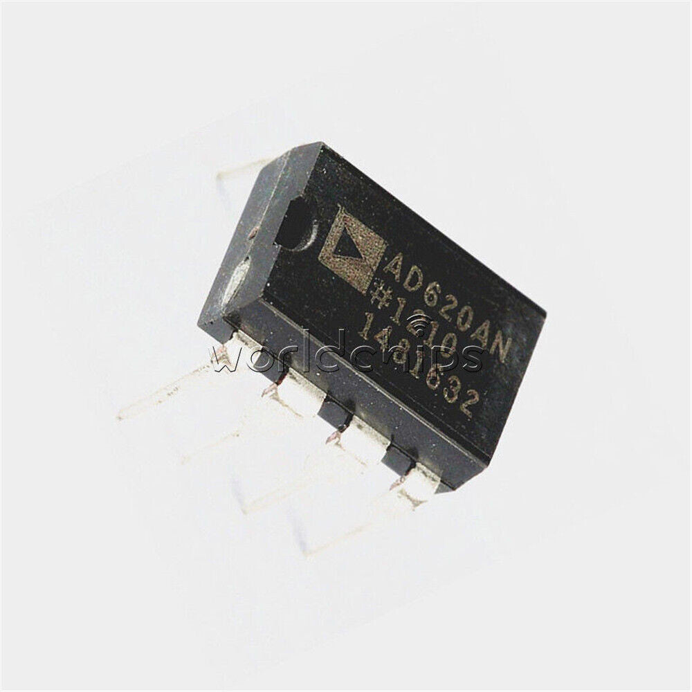 10PCS AD620 AD620AN DIP-8 IC Instrumentation Amplifier