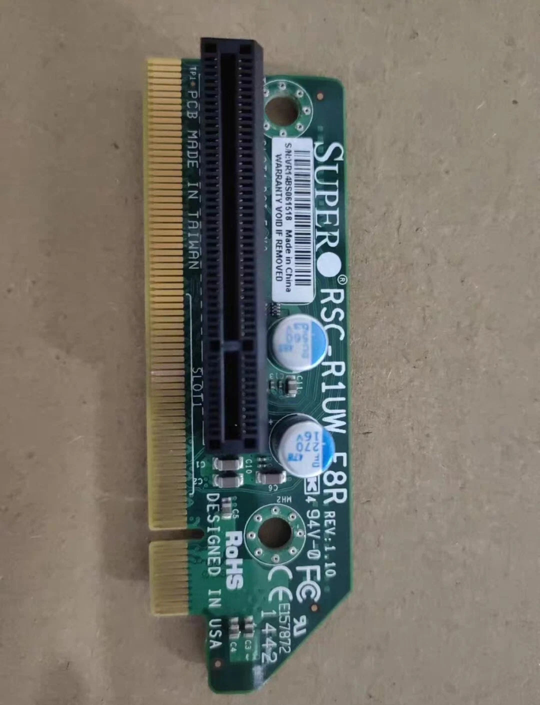 Supermicro RSC-R1UW-E8R 1U WIO PCI-Express x8 Riser Card
