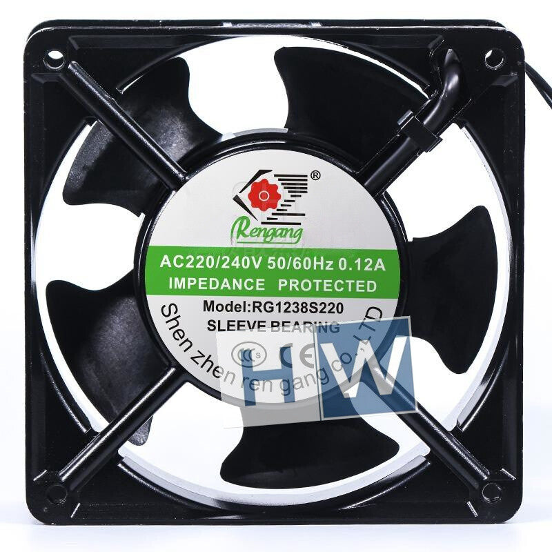 1PC RG1238S220 AC220-240V 120*38MM 12cm 0.12A Axial Flow Cooling Fan