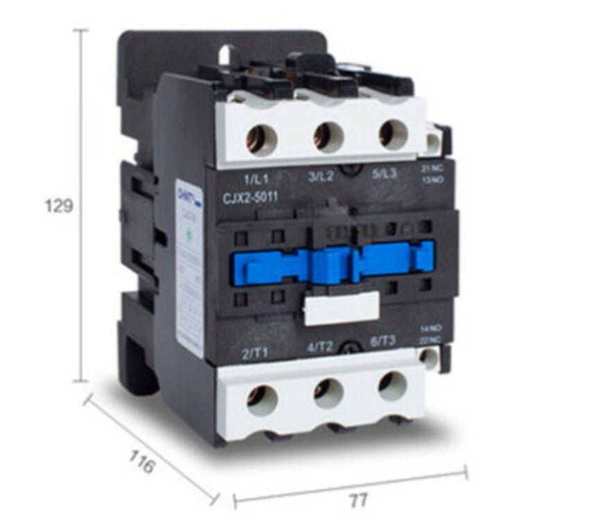 1PC CJX2-5011 AC220V Coil AC contactor 3 Poles 1 NO 1 NC