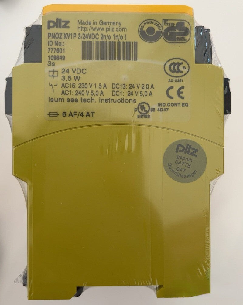1pcs PILZ PNOZ XV1P 3/24VDC 2n/o 1n/o t Safety Relays 777601