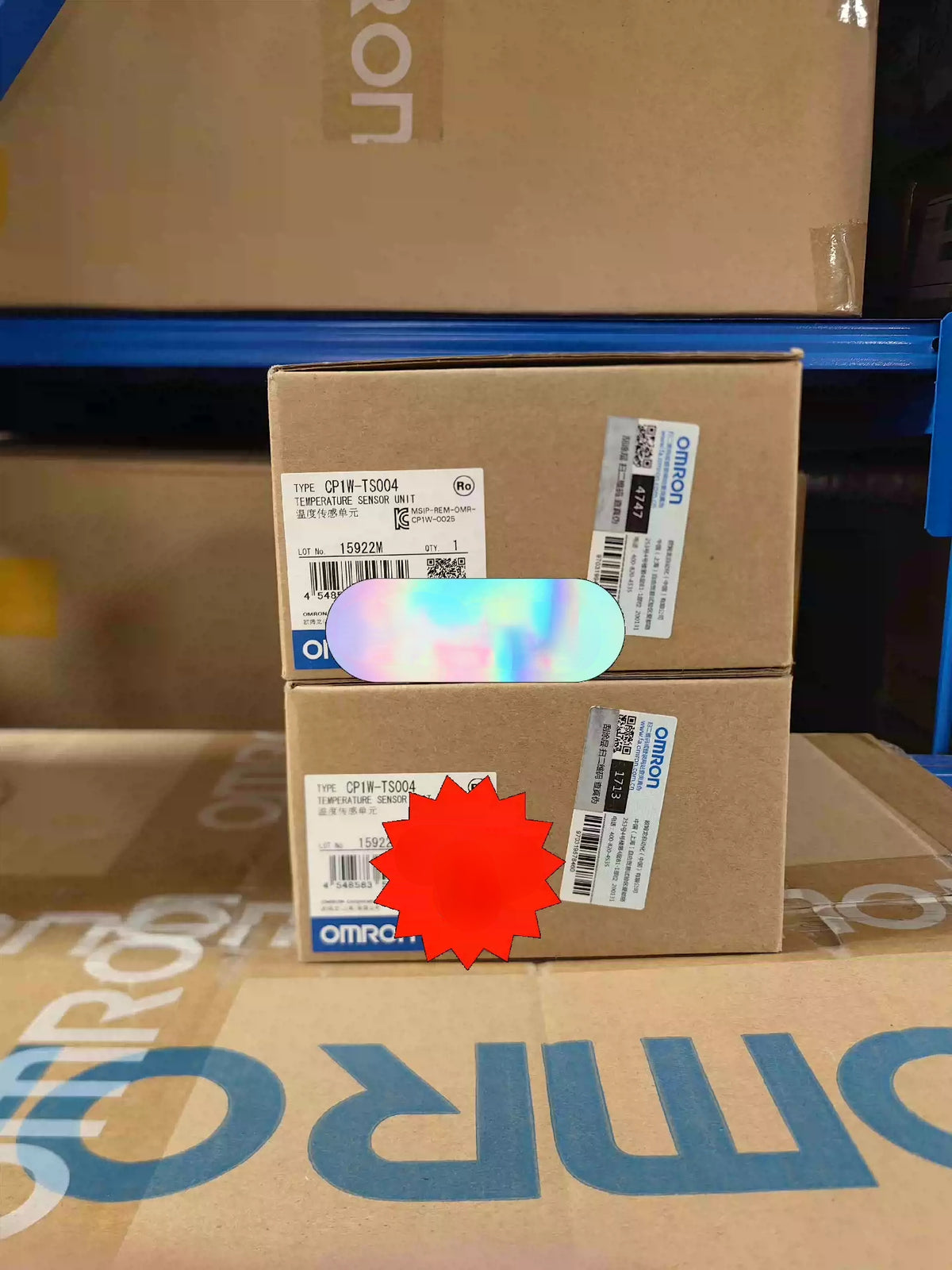 1pcs Omron CP1W-TS004 Temperature Sensor Unit