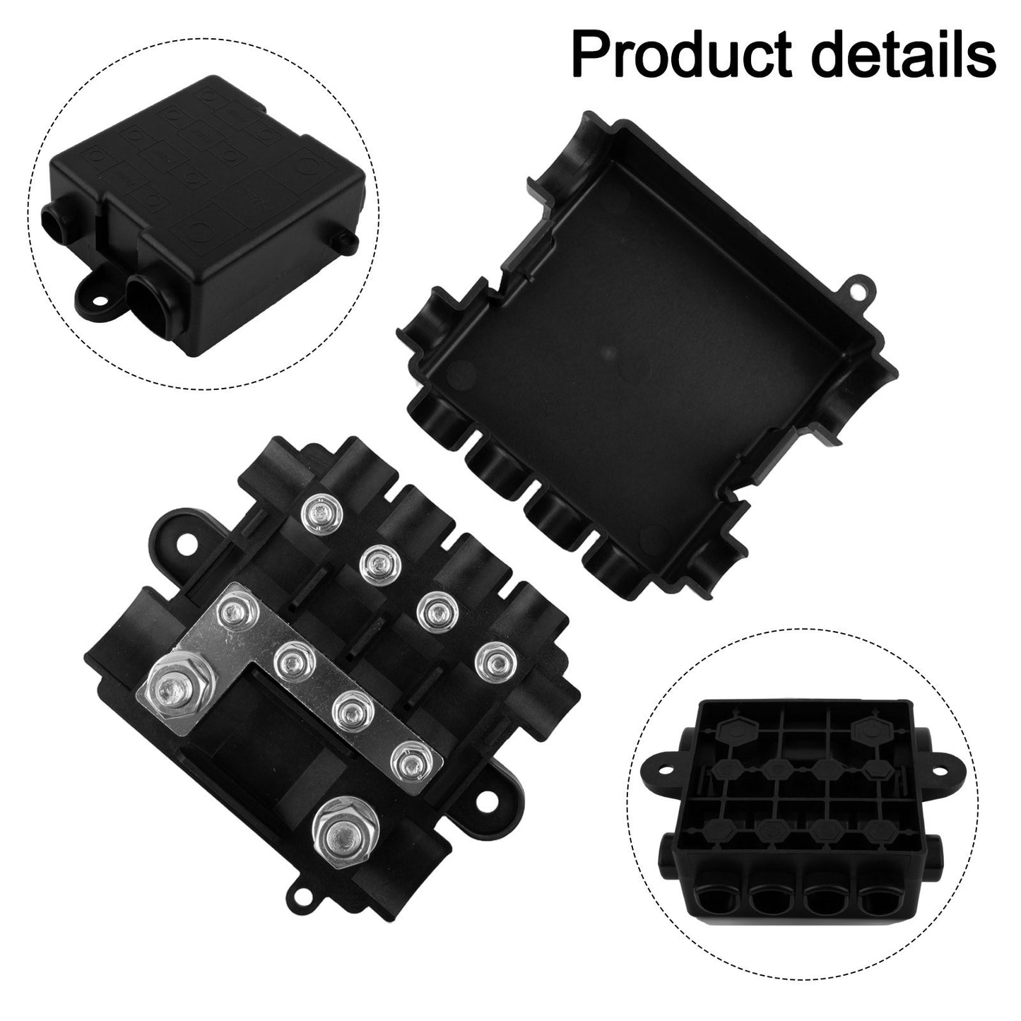5 Way Heavy Duty Fuse Block Compatible with For Mega and For Midi Fuses