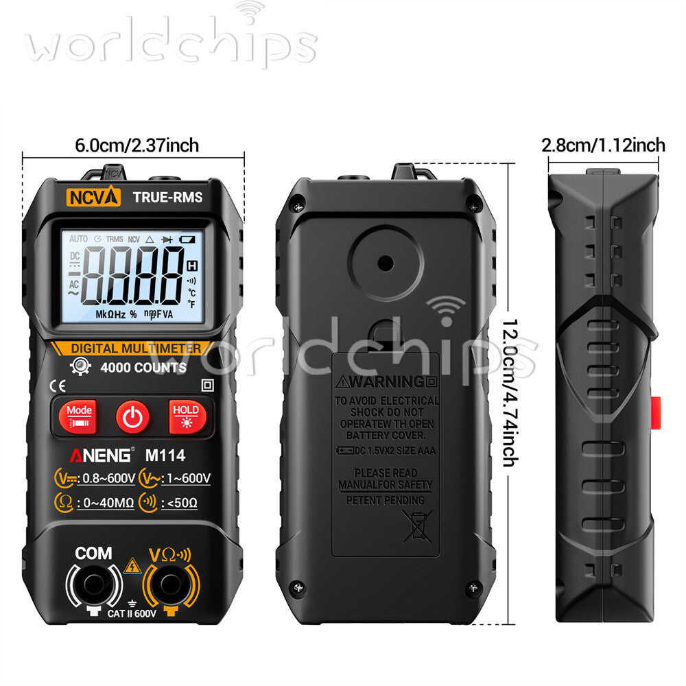 ANENG Digital Multimeter Automatic Voltmeter NCV Resistance Electrician Tester