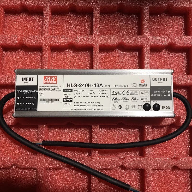 Meanwell HLG-240H-48A 48V 5A Constant Current Adjustable LED Power Supply