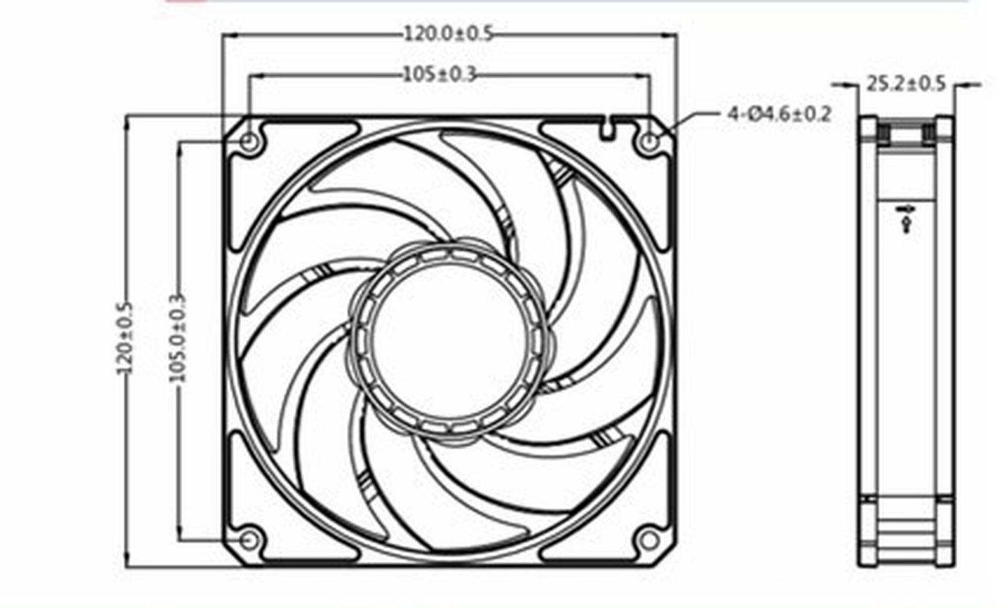 1pc Sanyo SanACE120 24V 0.06A 12025 12CM 9S1224M401 Cooling Fan