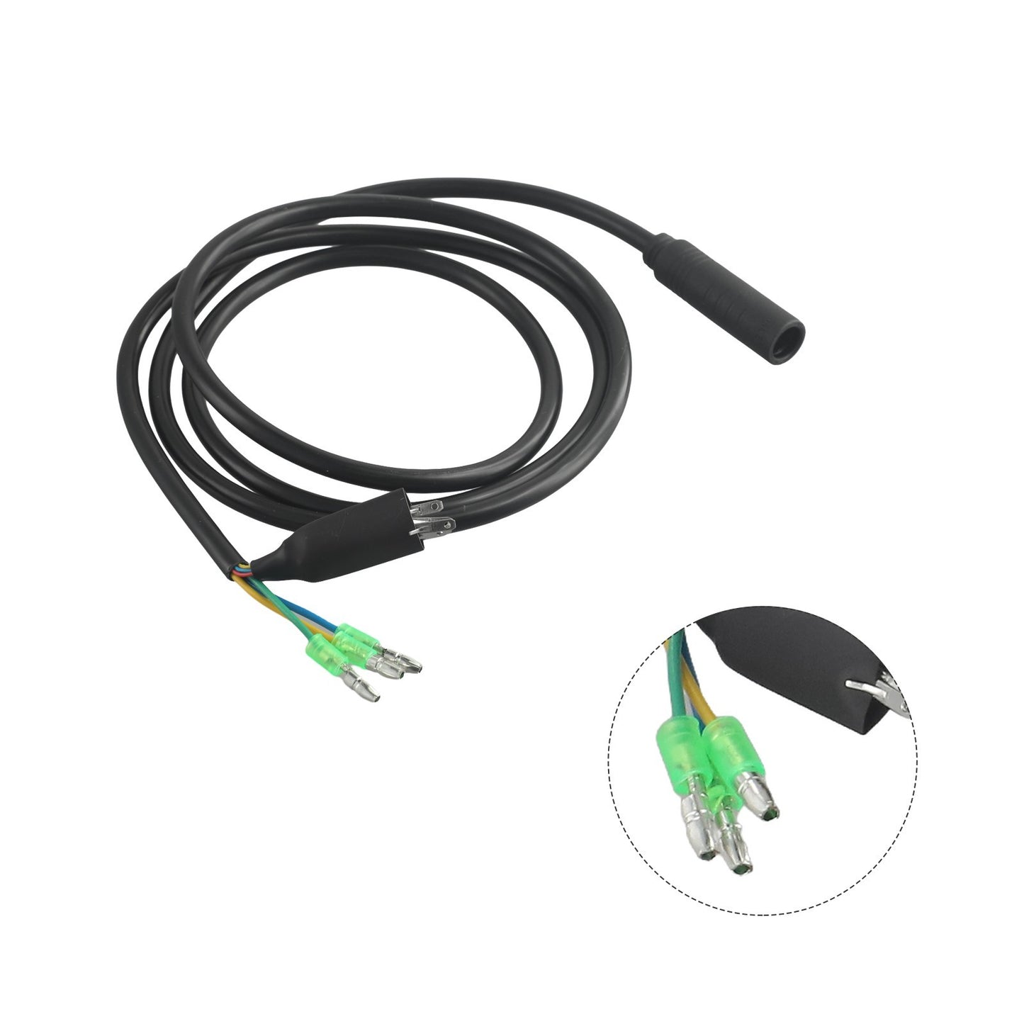 EBike 130cm 9 Pin Female Extension Motor Cable Motor Adapter/With-Hall-Connector