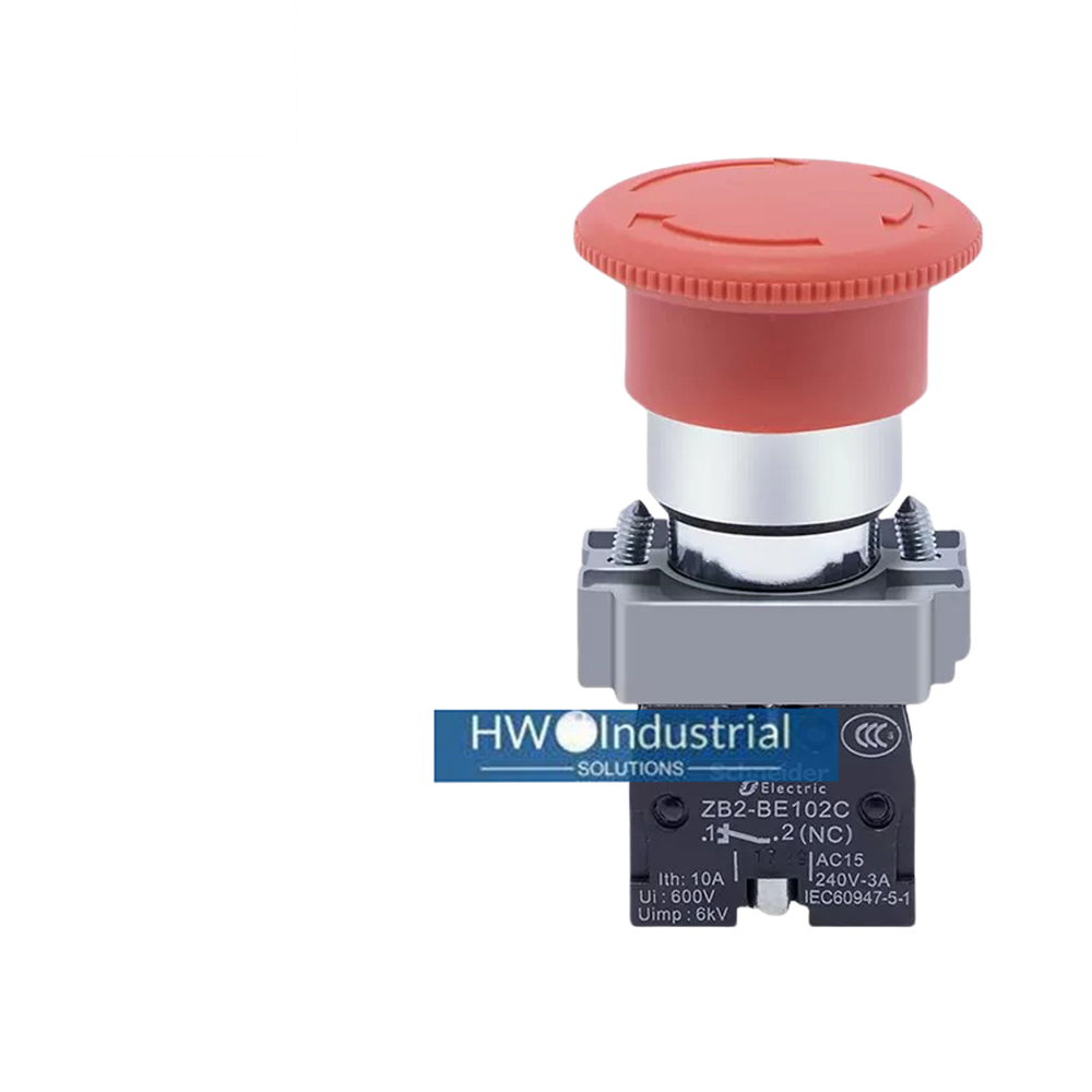 2/Piece Emergency Stop Button Reset Switch Red XB2BS542C XB2-BS542C 1NC 22mm