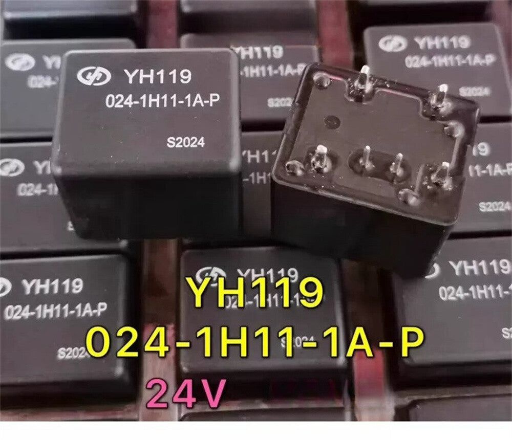2/pcs Electric Tray Car Relay YH119 024-1H11-1A-P YH119-024-1H11-1A-P 6-pin