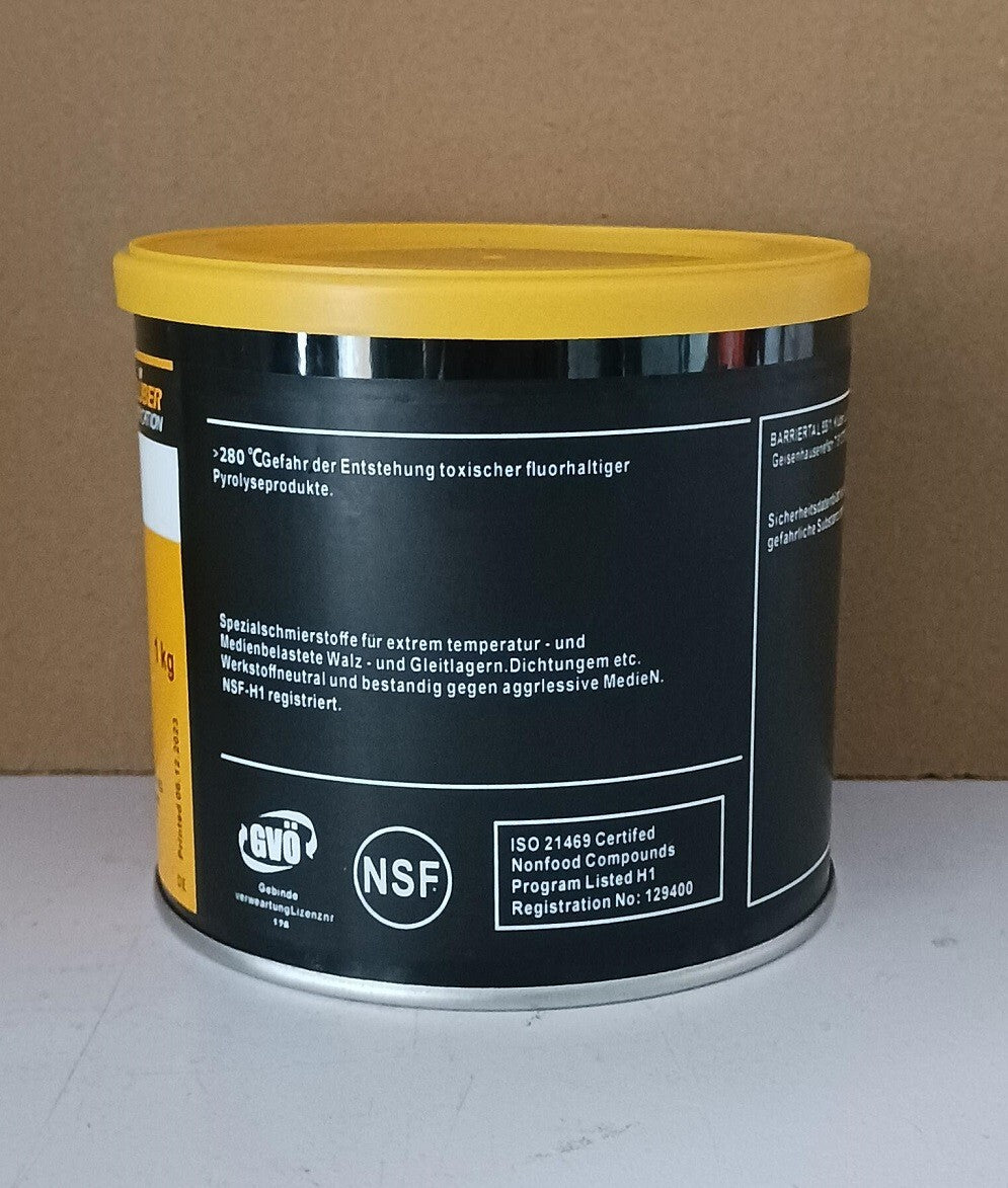 KLUBER Lubrication Barrierta L 55/1 Grease 1Kg (2.2 LB) free ship