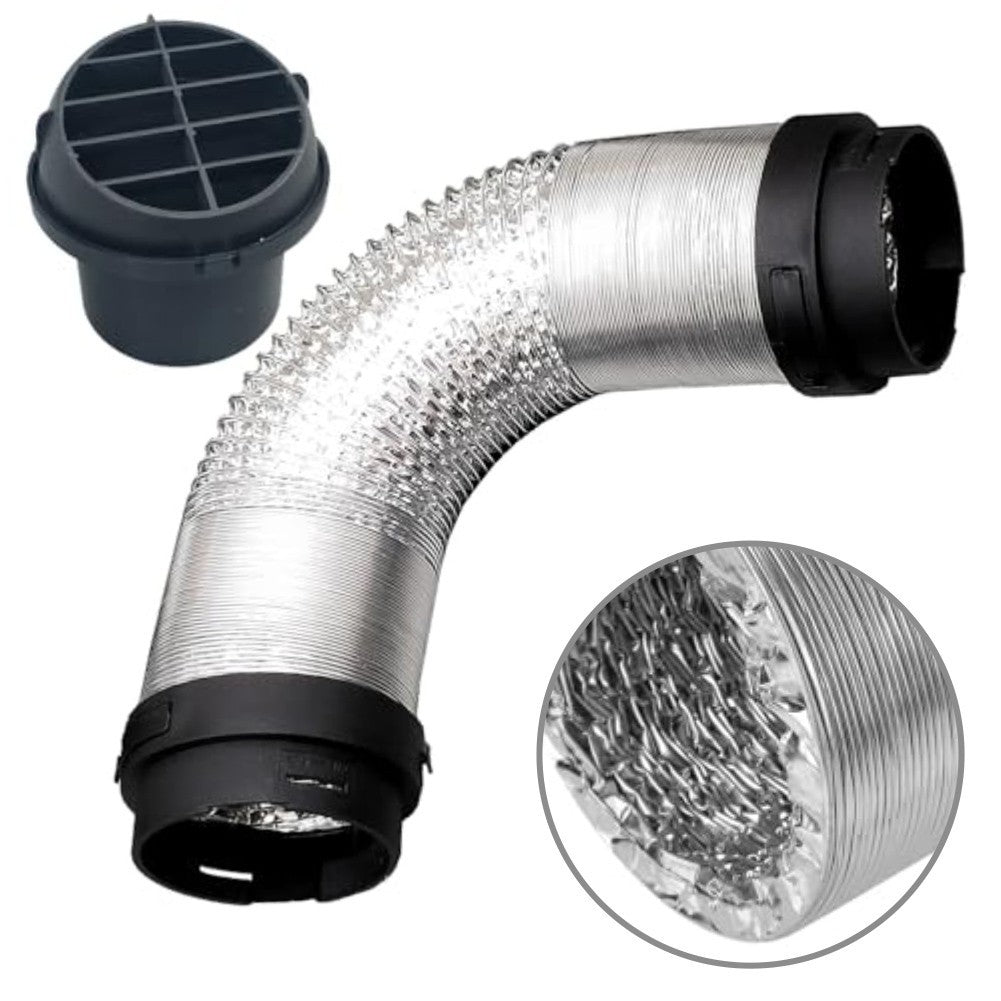 Diesel Heater Duct Pipe Hose 75MM with 60MM Pipe Connectors and Air Outlet