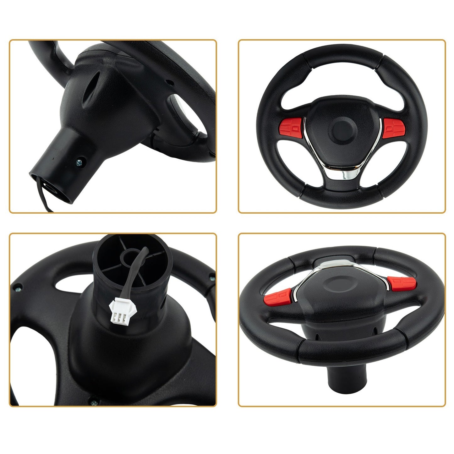 Steering Wheel For Electric Car Plastic/metal Portable S2388/S2588/S9088