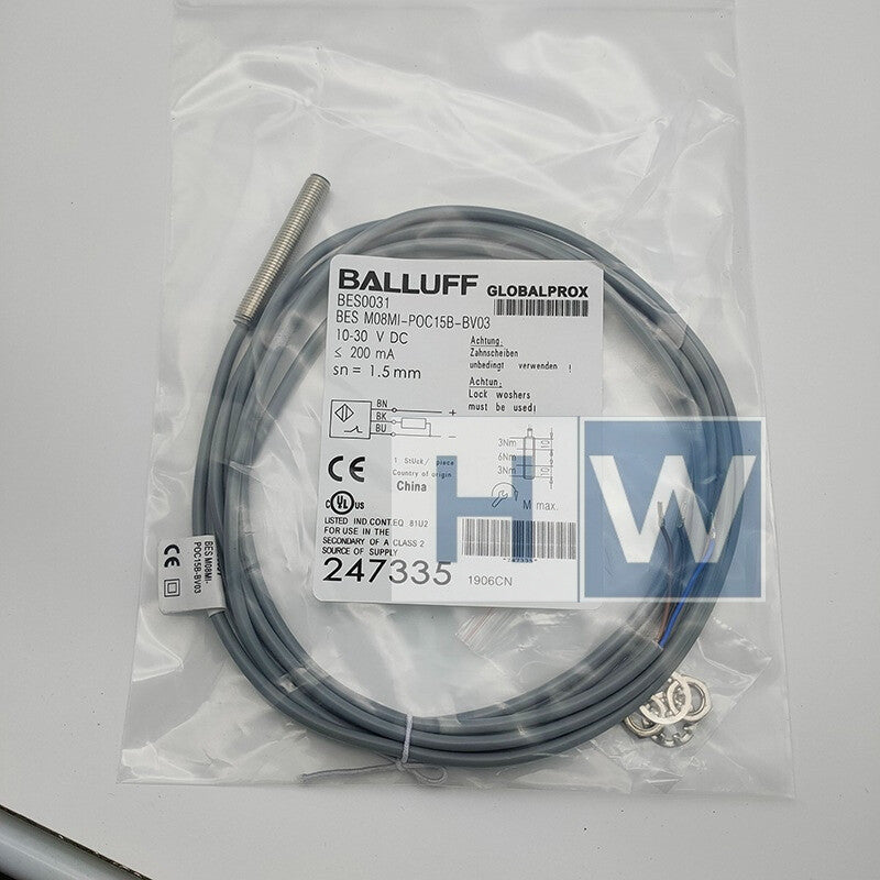 1PC BALLUFF BES0031 Inductive Sensor Proximity Switch BES M08MI-POC15B-BV03